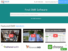 Tablet Screenshot of emrfinder.com